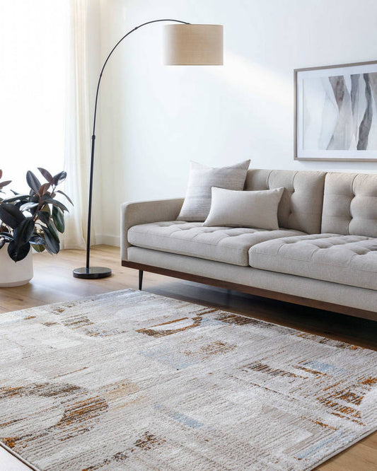 Haneefah Rustic Medium Brown Area Rug