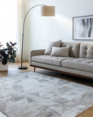 Alfonso Rustic Light Gray Area Rug