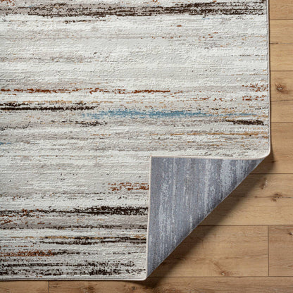 Kennth Rustic Dark Brown/Denim Area Rug