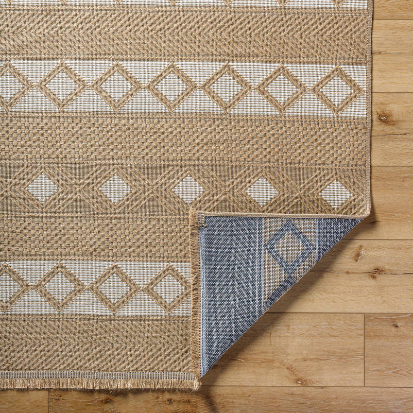 Jose Cottage Tan/Cream Washable Area Rug