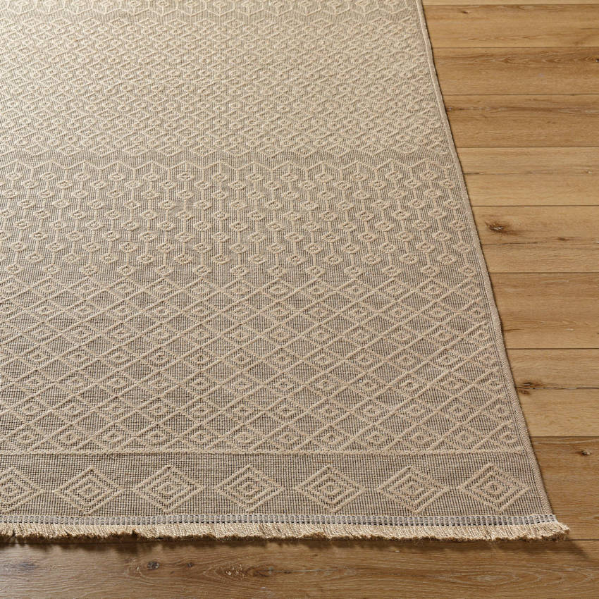 Ciro Cottage Tan Washable Area Rug