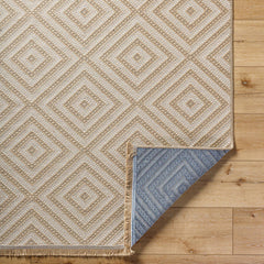 Ayn Cottage Tan/Light Beige Washable Area Rug