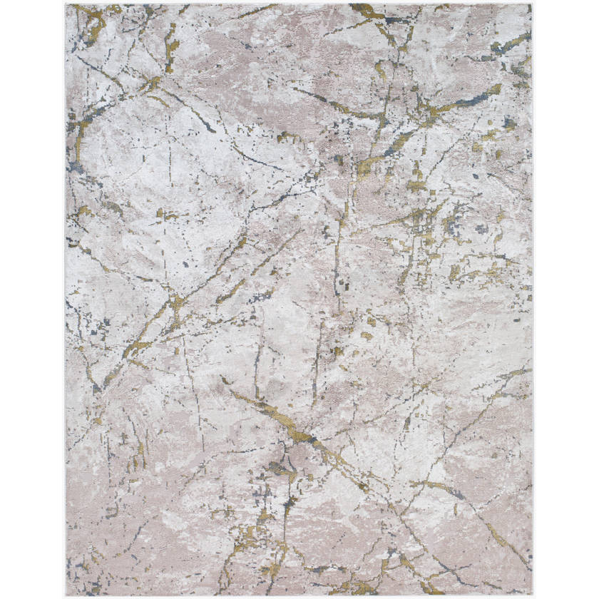 Daphney Modern Taupe/Off-White Area Rug