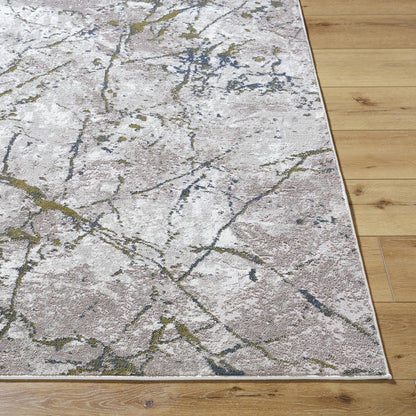 Daphney Modern Taupe/Off-White Area Rug