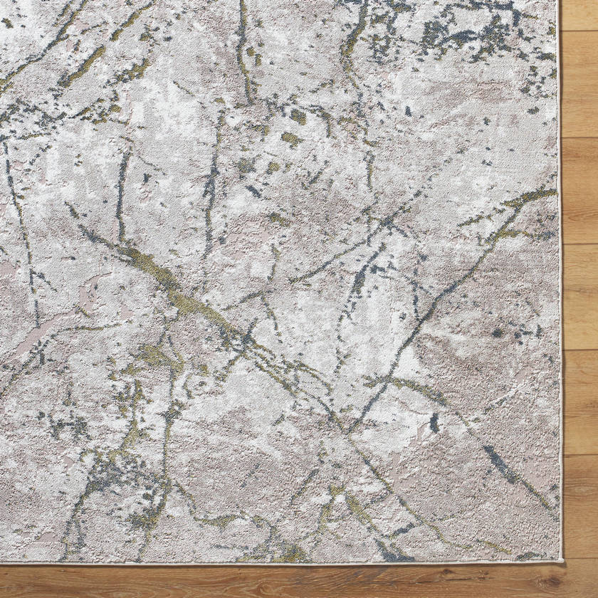 Daphney Modern Taupe/Off-White Area Rug