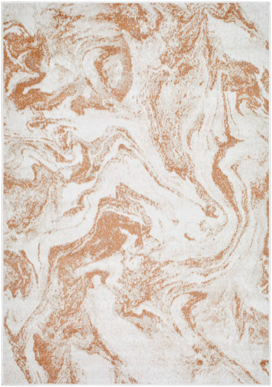 Abran Modern Rust Area Rug