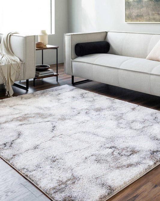 Bonfield Modern Light Silver Area Rug