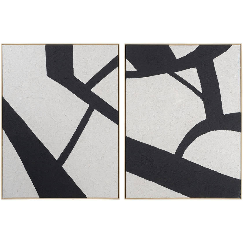 Whitnee Black/Brown Wall Art Piece