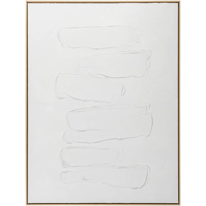 Iram White/Brown Wall Art Piece
