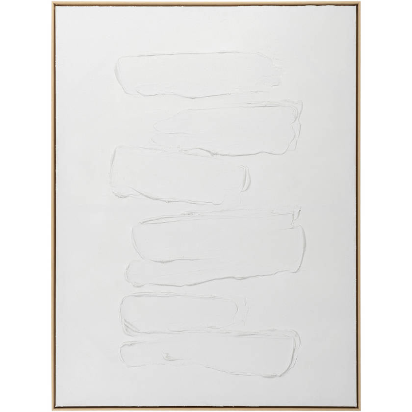 Iram White/Brown Wall Art Piece