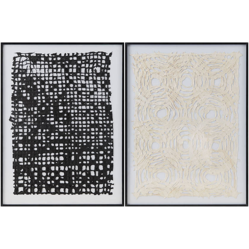 Mikol Black/White Wall Art Piece