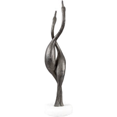 Luvia Metallic - Silver Decorative Sculpture