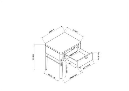 Wang Brown End Table