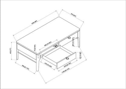 Tarek Brown Coffee Table