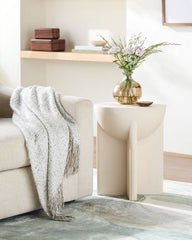 Rozina Ivory/Brown End Table