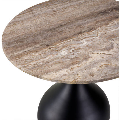 Tramane Cream/Black End Table