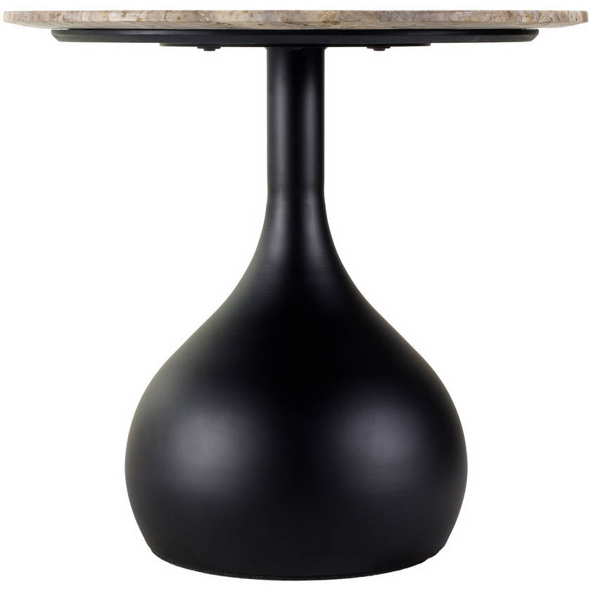 Tramane Cream/Black End Table