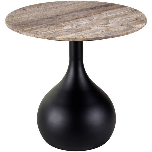 Tramane Cream/Black End Table