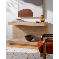 Faron Brown Console Table