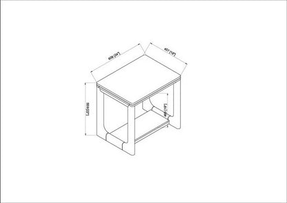 Salvatore Black End Table