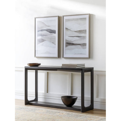 Melani Black Console Table
