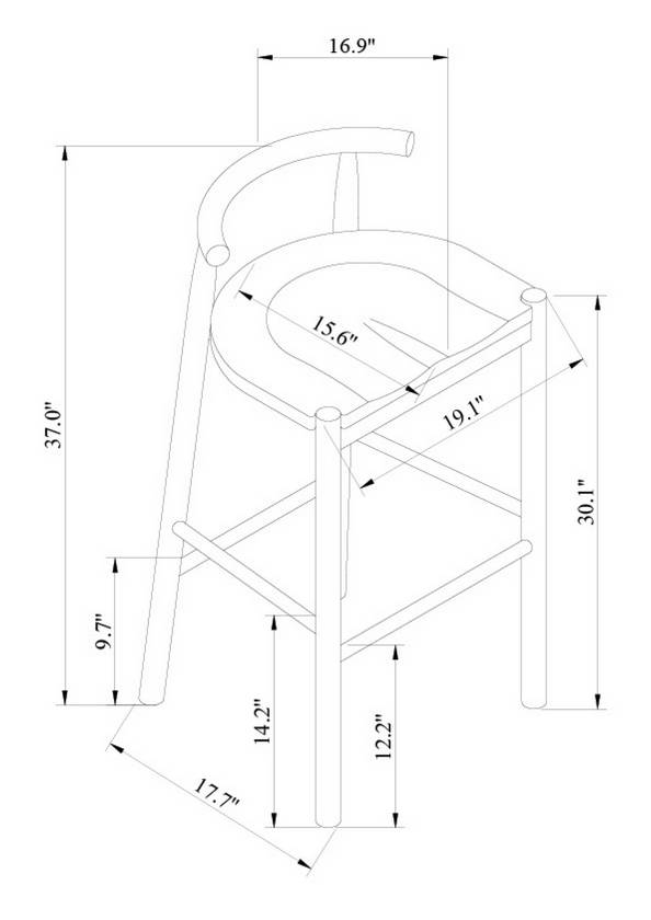 Sequan Wheat Bar Stool