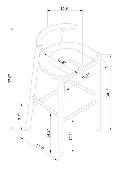 Sequan Wheat Bar Stool