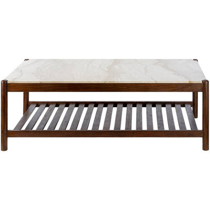 Marcelina Cream/Brown Coffee Table