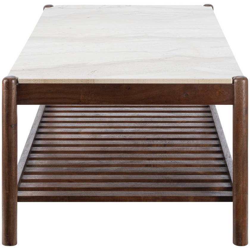 Marcelina Cream/Brown Coffee Table