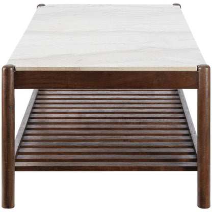 Marcelina Cream/Brown Coffee Table