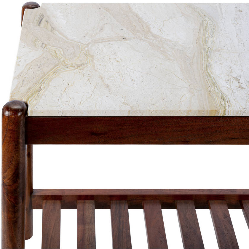 Chaka Cream/Brown End Table
