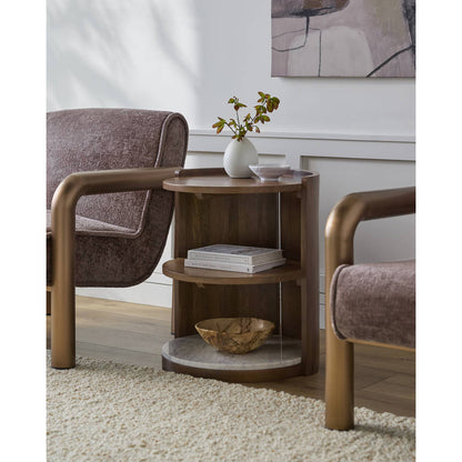 Graig Dark Brown End Table
