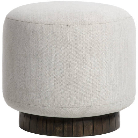 Pomos Cream/Brown Ottoman