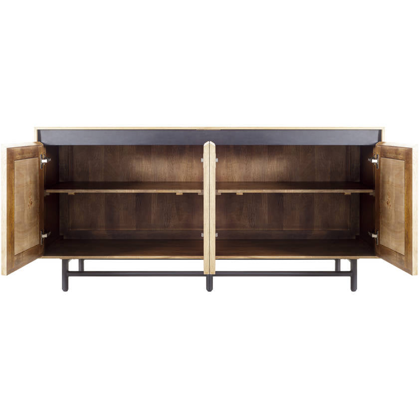 Yomara Black/Brown Sideboard