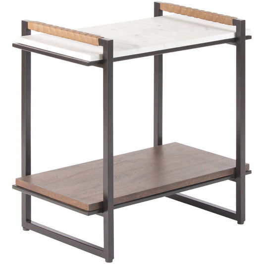 Dashan White End Table
