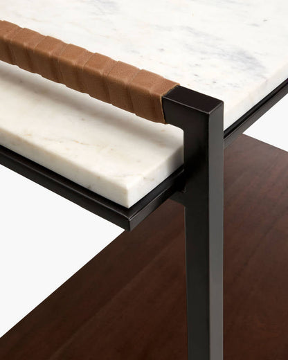 Dashan White End Table