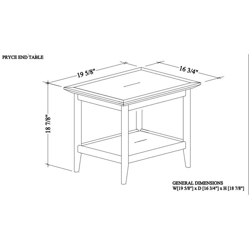 Danilo Brown End Table