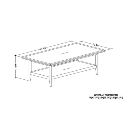 Ericca Brown Coffee Table