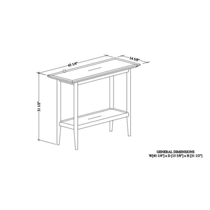 Camacho Brown Console Table