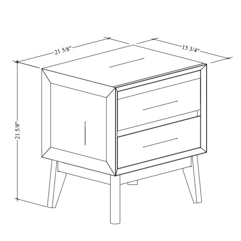 Kira Brown Nightstand