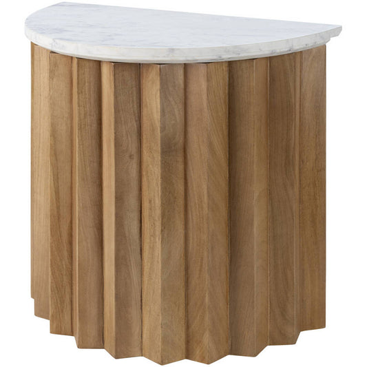 Keyetta White End Table