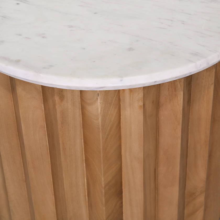 Keyetta White End Table