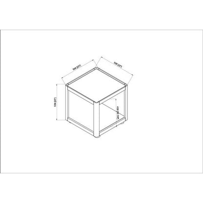Mirza Black End Table