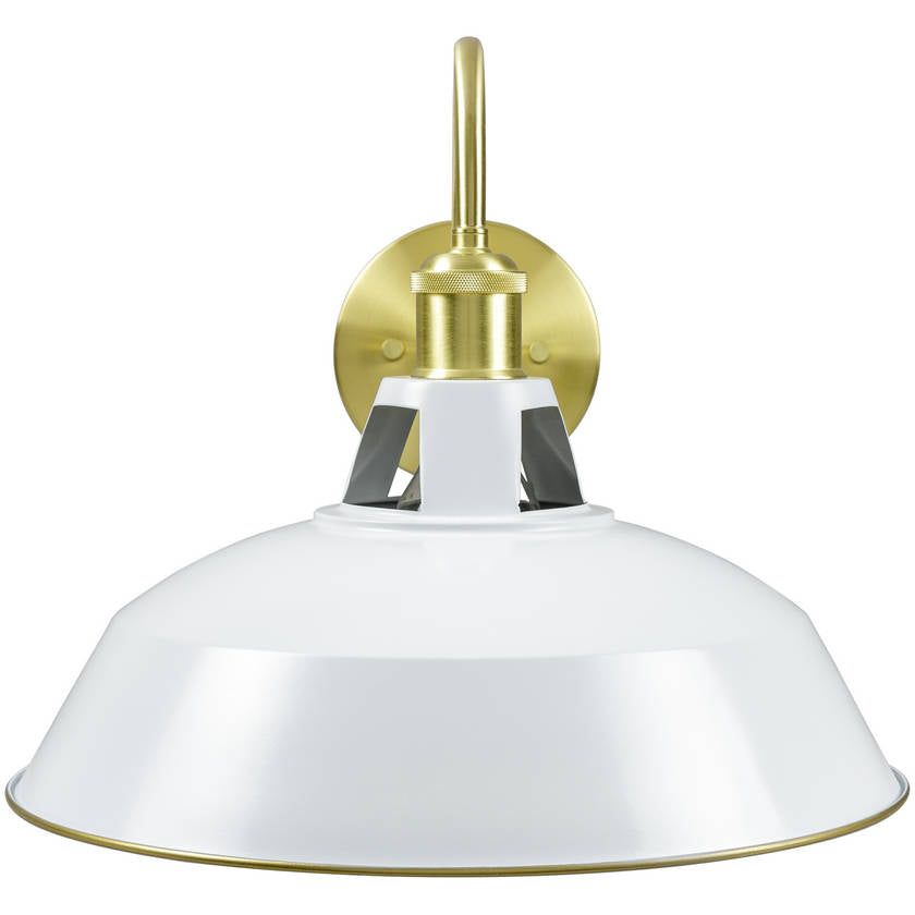 Lasheena Rustic White Wall Sconces