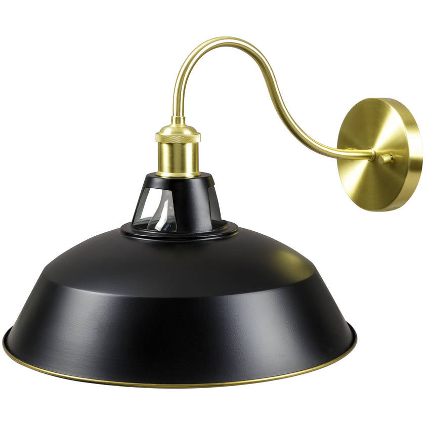Lasheena Rustic Black Wall Sconces