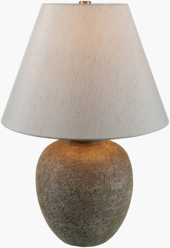 Riki Traditional Light Gray/Beige Table Lamp