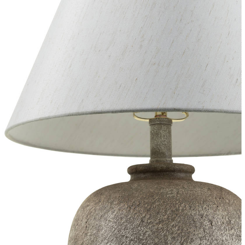 Riki Traditional Light Gray/Beige Table Lamp