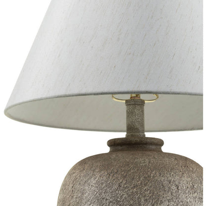 Riki Traditional Light Gray/Beige Table Lamp