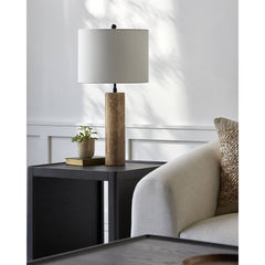 Zelder Rustic Amber/Black Table Lamp