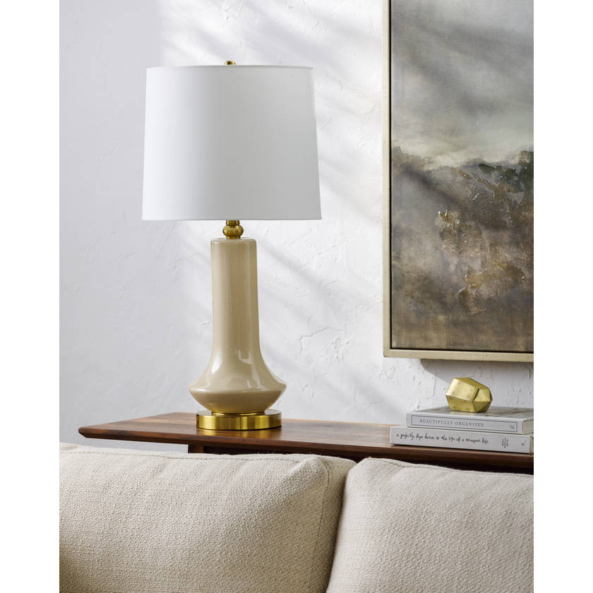 Tedd Global Cream/Gold Table Lamp